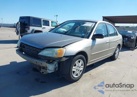 2003 Honda Civic Lx z USA, uszkodzony, nr VIN 2HGES16593H616550